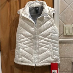 White Northface Vest